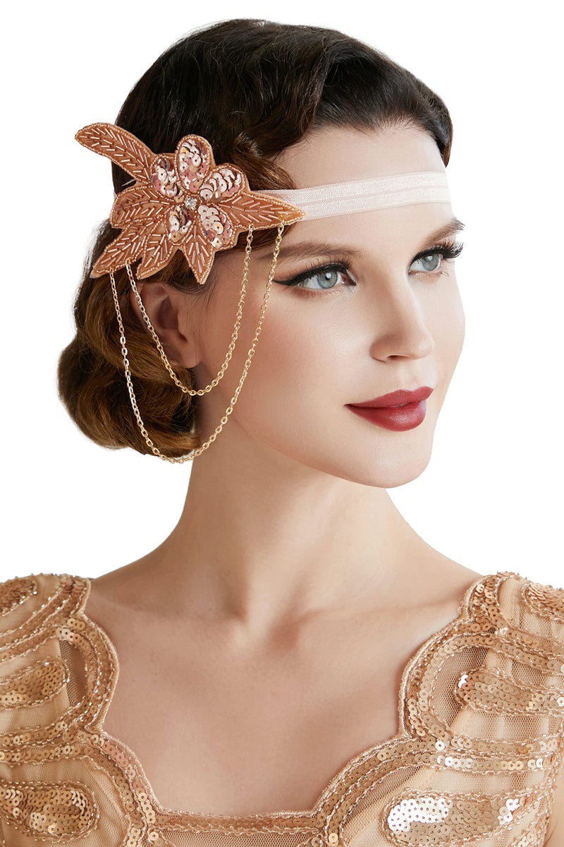 BABEYOND 1920s Flapper Headband Crystal Great Gatsby Headpiece Vintage 20s Flapper Gatsby Accessories (Style-3) - Image 1